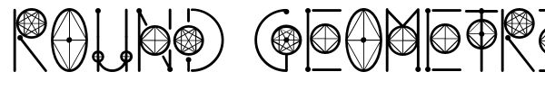 Round Geometric font preview